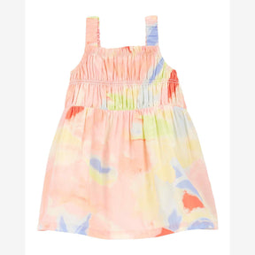 Vestido bebê evasê aquarelado com casaco multicor | Carter's