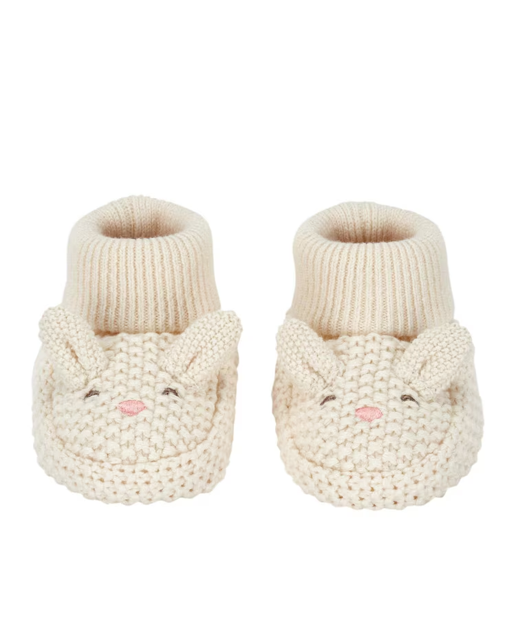 Pantufa bebê de tricot bichinho bege | Carter's