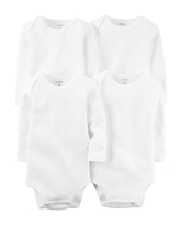 Kit Body Bebê Carter´s 12 Peças Branco